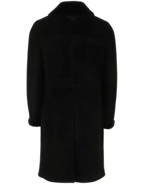 Prada Black Shearling Coat