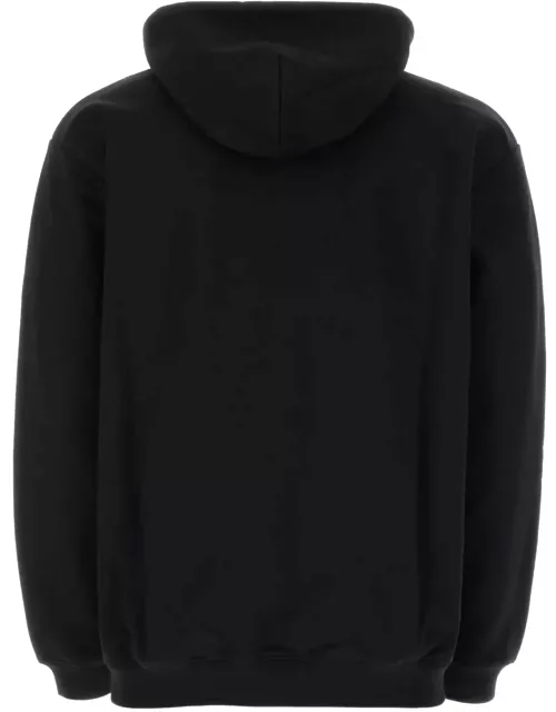 VTMNTS Black Cotton Blend Sweatshirt