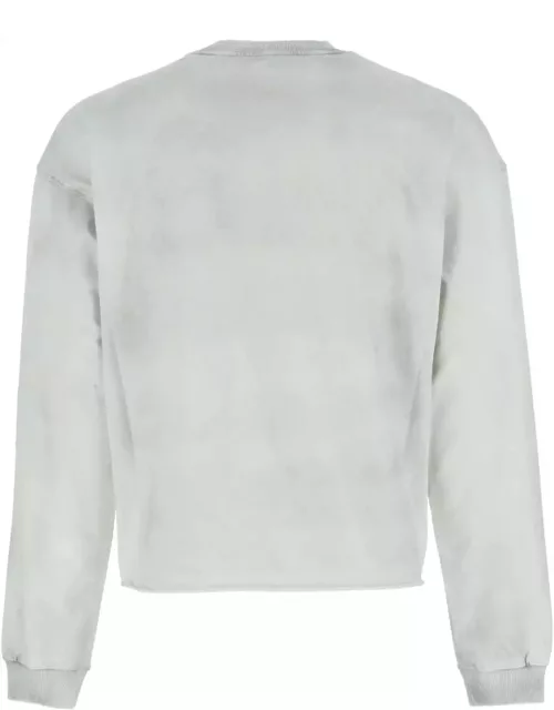 WE11 DONE Chalk Cotton Sweatshirt