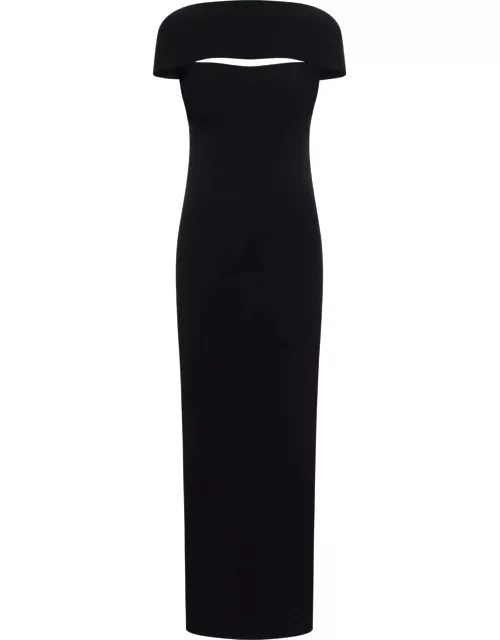 Totême Boat-neck Knitted Maxi Dres
