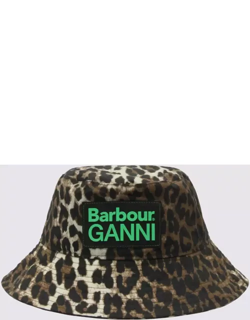 Barbour Leopard Canvas Bucket Hat