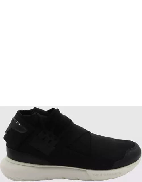 Y-3 Black And Off White Qasa Sneaker