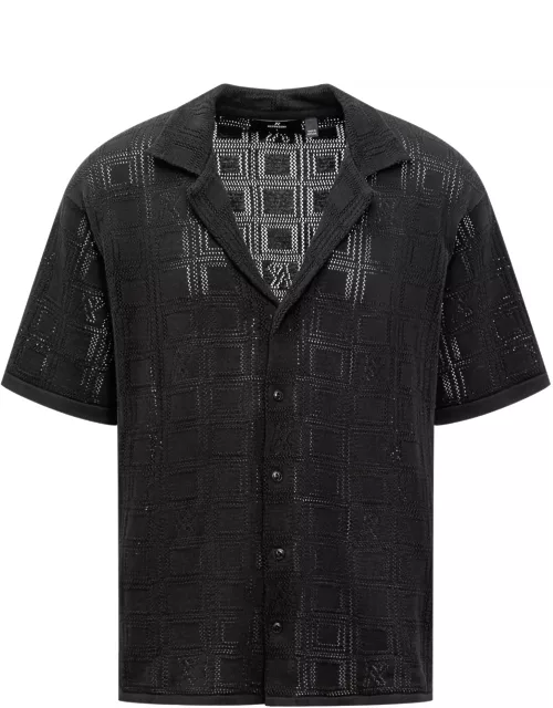REPRESENT Shirt With Geometric Pattern