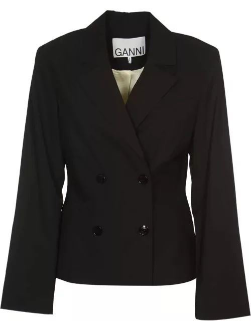 Ganni Sharped Double-breasted Jacket