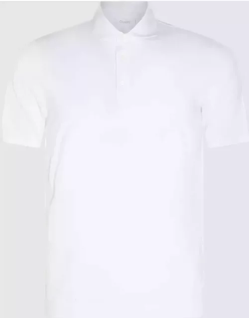 Cruciani White Cotton Polo Shirt