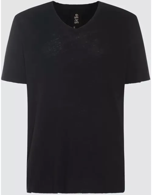 Thom Krom Black Cotton T-shirt