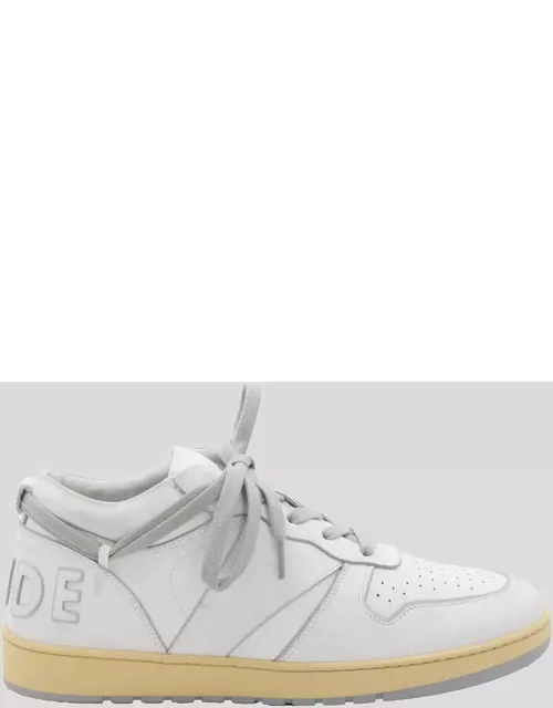 Rhude White Leather Sneaker