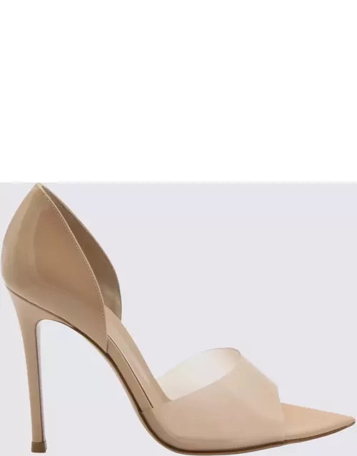Gianvito Rossi Nude Leather And Pvc Bree Sandal
