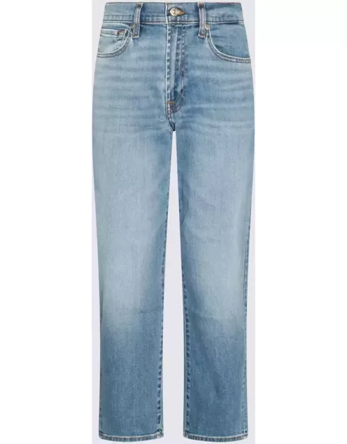 7 For All Mankind Blue Cotton Blend Jean