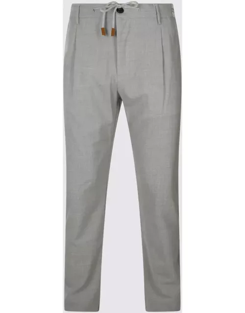 Eleventy Grey Wool Pant