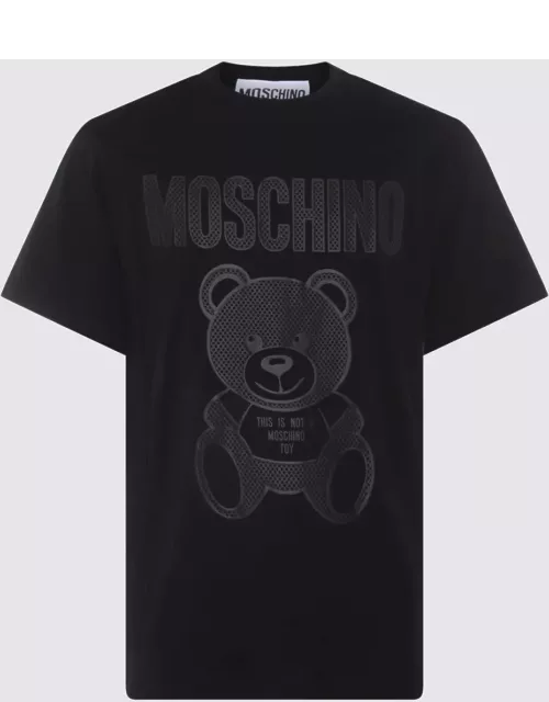 Moschino Black Cotton T-shirt