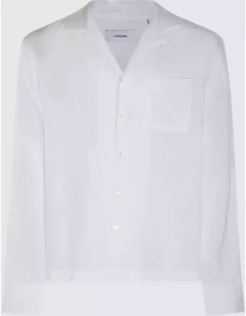 Lardini White Linen Shirt
