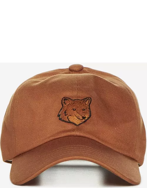 Maison Kitsuné Bold Fox Head Cotton Baseball Cap
