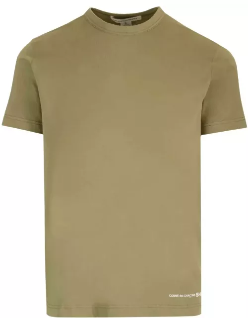 Comme des Garçons Shirt Logo Printed Crewneck T-shirt