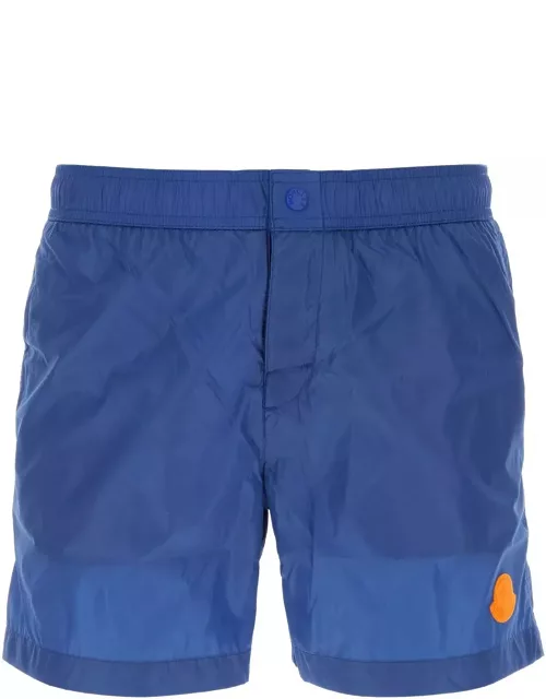 Moncler Blue Nylon Swimming Short