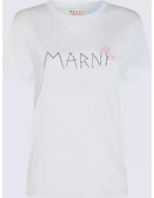 Marni Light Blue Cotton T-shirt