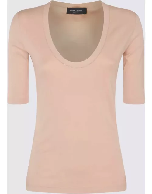 Fabiana Filippi Pink Cotton T-shirt