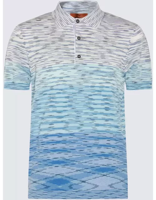 Missoni Blue Multicolour Cotton Polo Shirt