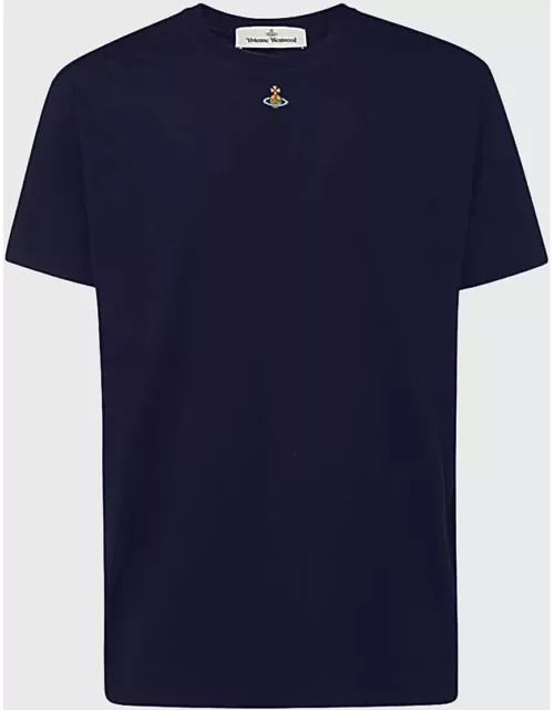Vivienne Westwood Navy Blue Cotton T-shirt