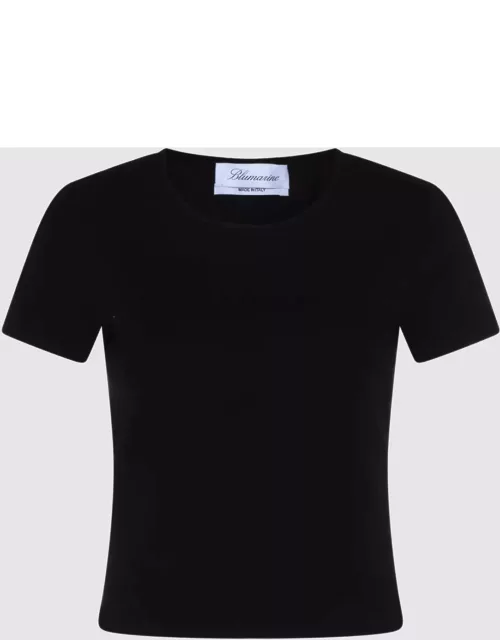 Blumarine Black Cotton T-shirt