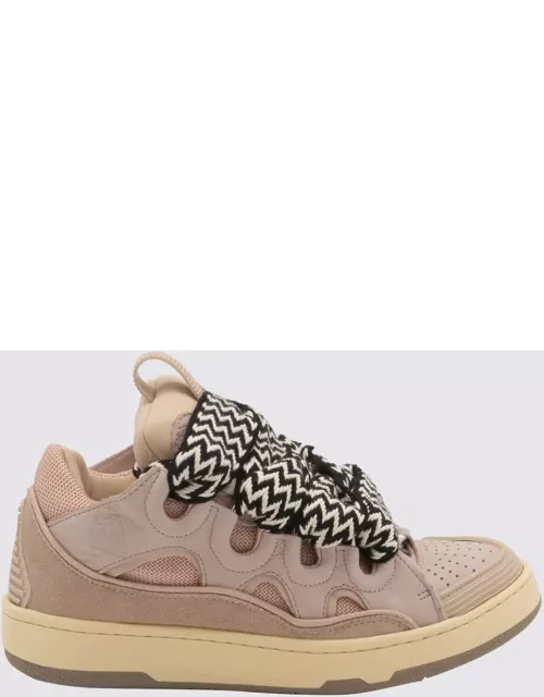 Lanvin Pink Leather Curb Sneaker