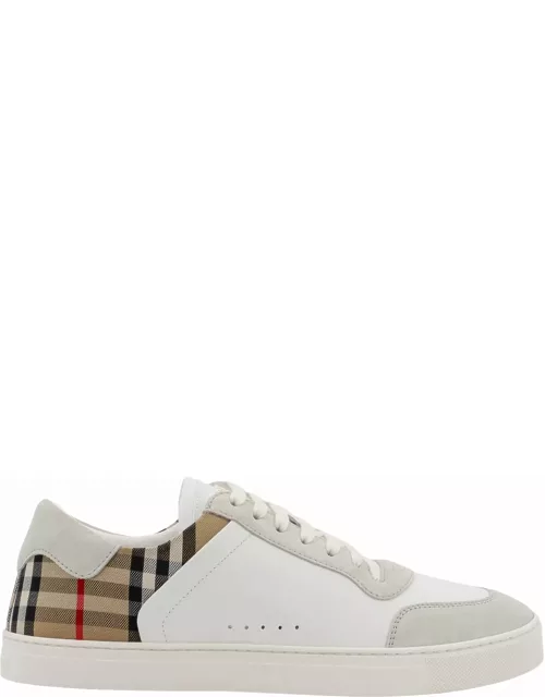 Burberry Multicolor Suede And Leather Sneaker