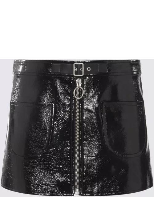 Courrèges Black Cotton Mini Skirt