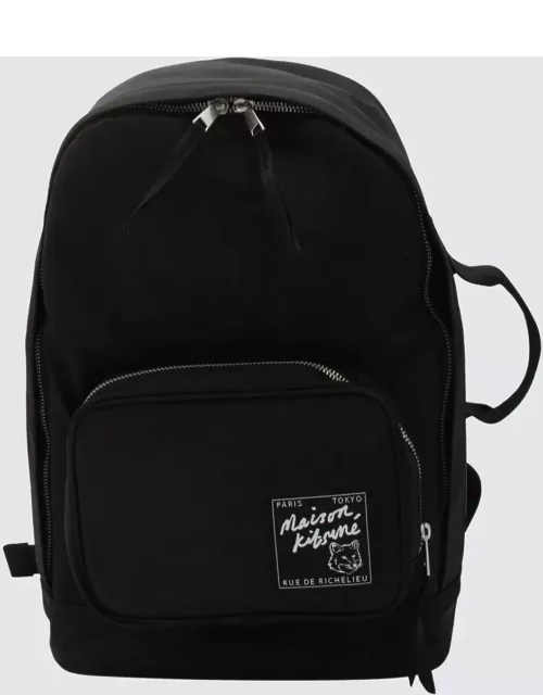 Maison Kitsuné Black Backpack