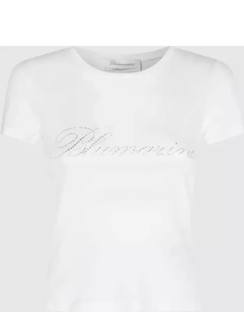 Blumarine White Cotton T-shirt