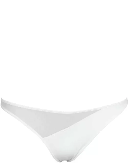 ADAM SELMAN SPORT Waves Sheer Thong Bikini - White
