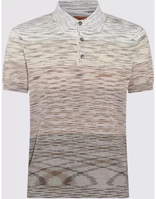 Missoni Beige Multicolour Cotton Polo Shirt