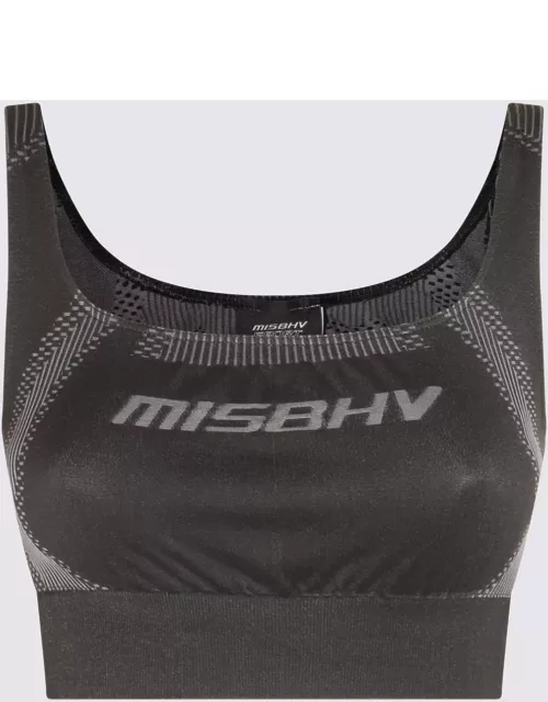 MISBHV Muted Black Stretch Sport Bra Top