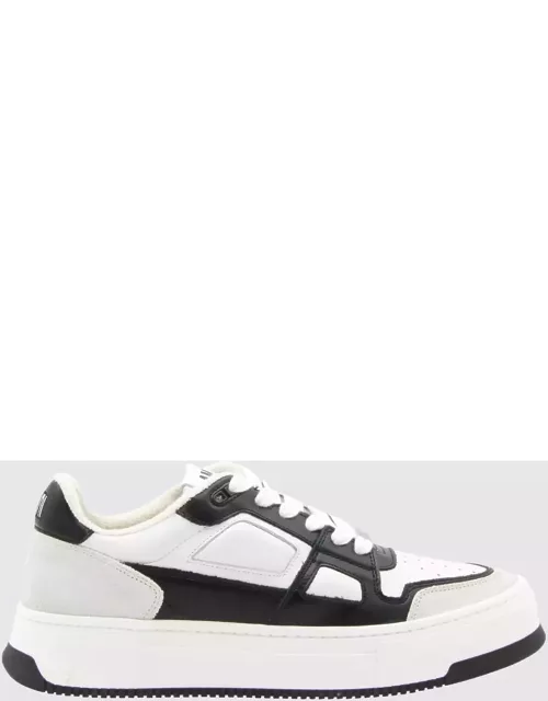 Ami Alexandre Mattiussi Black And White Leather Arcade Sneaker
