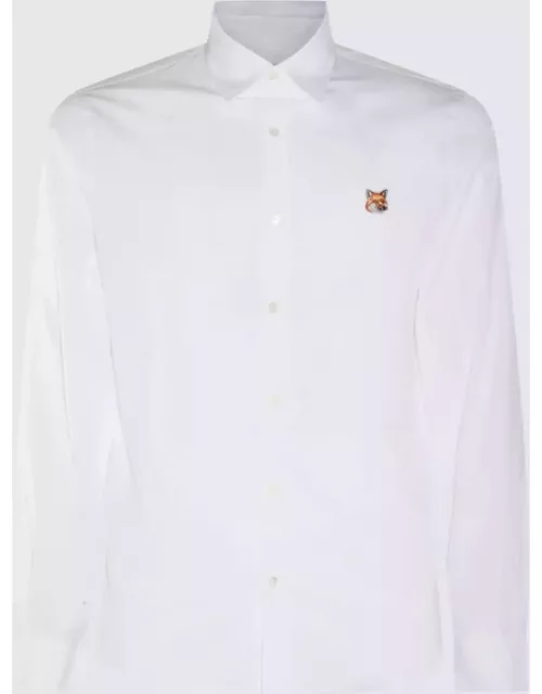 Maison Kitsuné White Cotton Fox Head Shirt
