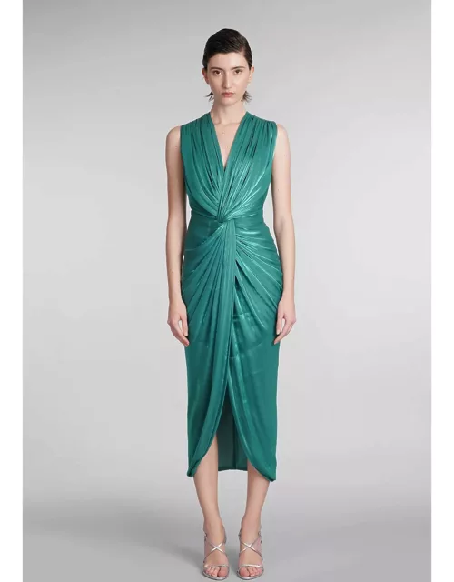 Costarellos Franca Dress In Green Polyester