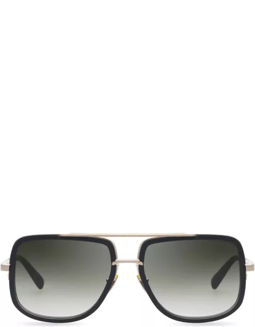 Dita Mach-one - Matte Black / Antique 12k Gold Sunglasse