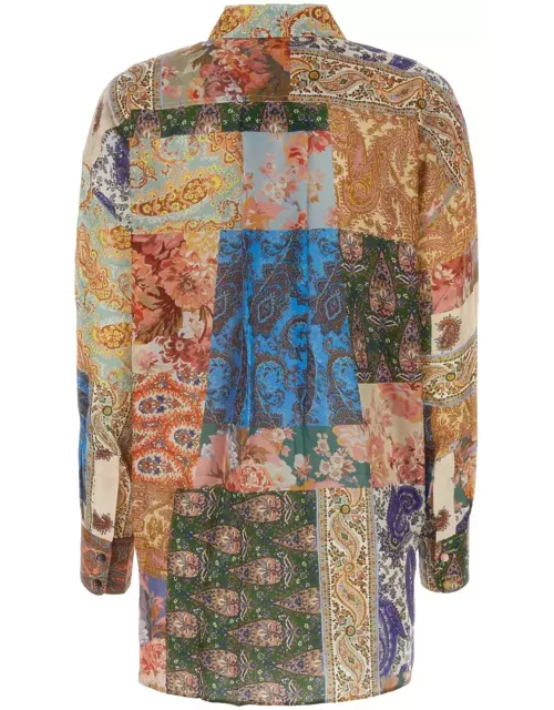 Zimmermann Printed Silk Devi Shirt