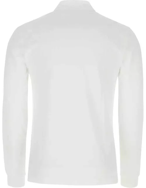 Lacoste White Piquet Polo Shirt