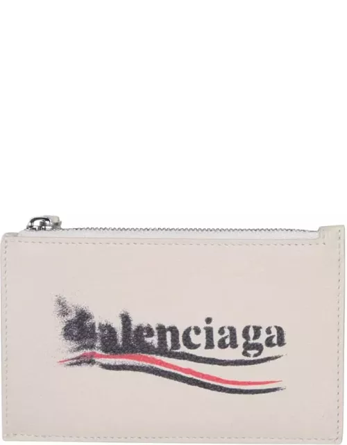 Balenciaga Beige Card Holder