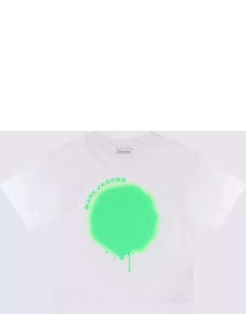 Marc Jacobs White And Green Cotton T-shirt