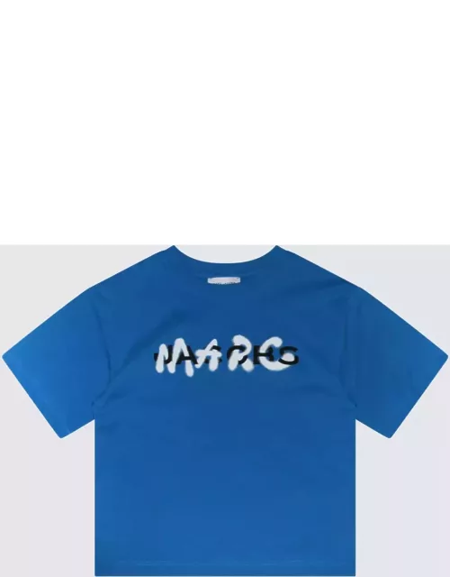 Marc Jacobs Blue, White And Black Cotton T-shirt