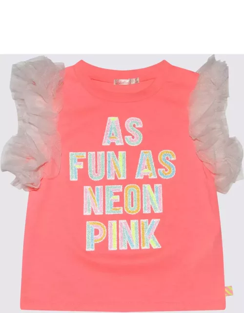 Billieblush Pink Multicolour Cotton Blend T-shirt