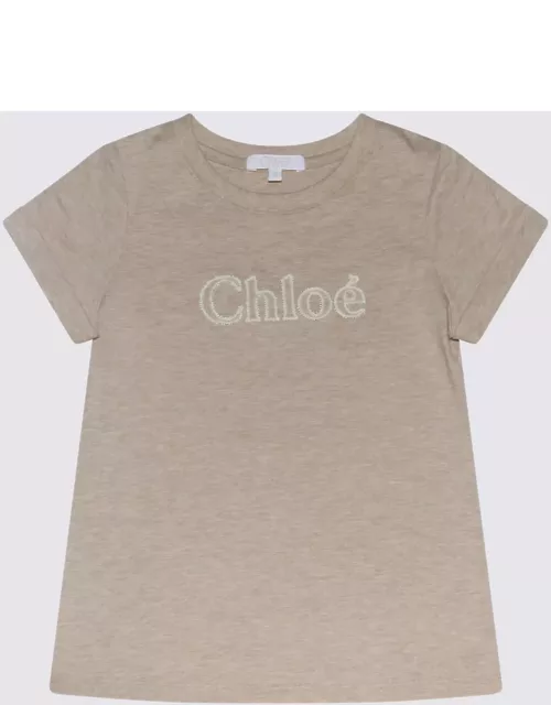 Chloé Beige Cotton T-shirt