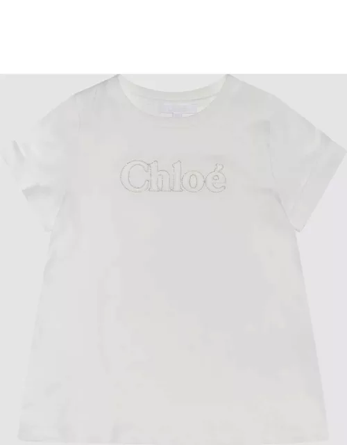 Chloé White Cotton Tshirt