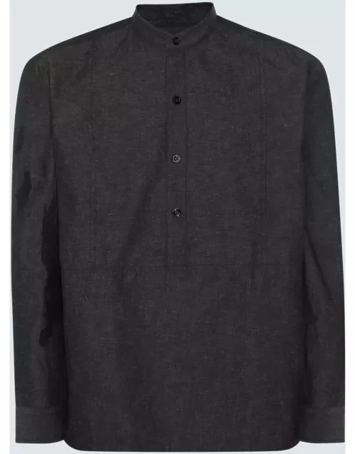 PT01 Black Linen Shirt