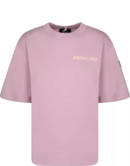 Moncler Grenoble Pink Cotton T-shirt