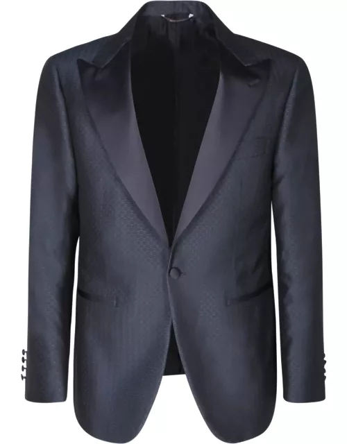 Canali Single-breasted Blue Suit