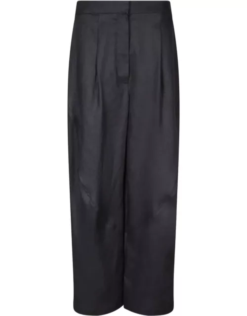Lardini Black Linen Trouser
