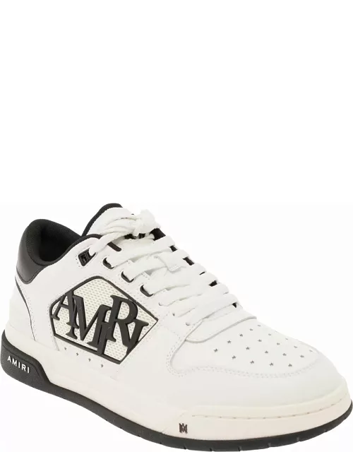 AMIRI White Low Top Sneakers With Contrasting Logo Lettering In Cotton Man