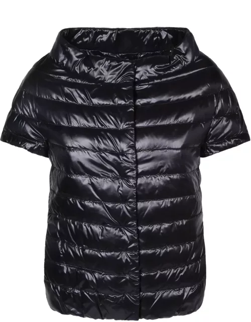 Herno Margherita Black Cape Jacket